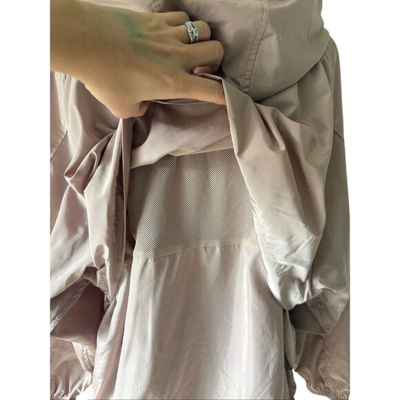 Soia & Kyo Oaklynn Lightweight Jacket size S M Blush Pink Full Zip Hooded - Picture 12 of 14